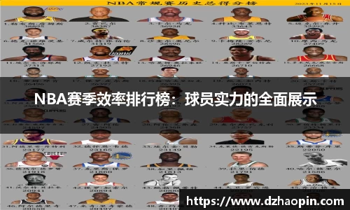 NBA赛季效率排行榜：球员实力的全面展示
